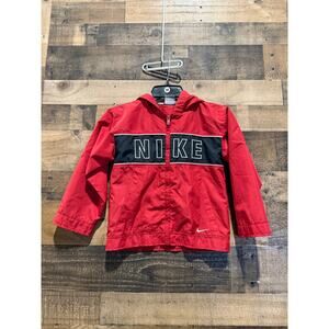 Nike Kids- Red- Windbreaker Jacket- Children Size 7